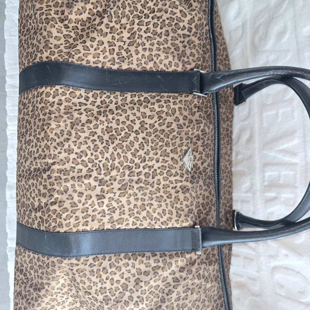 Bottega Veneta Leopard Print Women's Bag with Black Accents